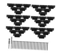 Ciieeo Set de Fixations pour Terrasse Composite Clips Cachés pour Rapide Résistantes et Polyvalentes pour Planches de Terrasse