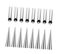 Ciieeo Set Moules à Croissants Acier Inoxydable Moules Coniques pour Pâtisseries Tubes pour Cannoli et Crème Outils de Cuisson Polyvalents pour Pains et Viennoiseries Maison
