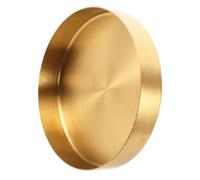 Ciieeo Soucoupe de Base de Jardinière en Acier Inoxydable Doré Petit Modèle Diamètre 12,5 Cm X 2,3 Cm Bac de Drainage pour Pots de Fleurs D’intérieur et Extérieur Récupérateur D’Eau