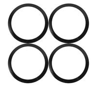 Ciieeo Sourdine Batterie Délicate Contrôle du Bruit Facile à Utiliser en Film Polyacide Noir, Kit de 4 Cercles pour Caisse Claire pour Pratiquer la Batterie