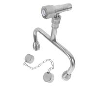 Ciieeo Station de Lavage Oculaire Inoxydable pour Évier Douchette Urgence Facile à Installer Rince Œil Secours pour Industries et Bureaux