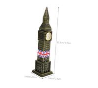 Ciieeo Statue De La De l'horloge Big De Londres Vintage Modèle De Construction Sculpture Figurine De Collection Souvenir Idéal De l'Angleterre Décoration De La