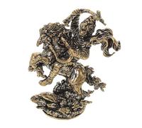 Ciieeo Statue en Laiton Zodiacale Année du Cheval 2026, Figurine Singe Chevauchant Cheval, Décoration Feng Shui pour Bureau et Maison, Ornement Amulette pour Nouvel an Chinois