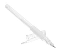 Ciieeo Stylo à Sourcils Microblading Blanc Pointe 1mm, Outil de Cartographie de Tatouage Manuel en Plastique, Poignée Antidérapante pour Tatouage de Sourcils