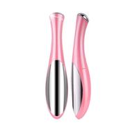 Ciieeo Stylo de Massage des Yeux Électrique Rose en Abs Rides et Design Intelligent Soin Contour des Yeux