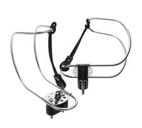 Ciieeo Support de Bouée de Sauvetage en Forme de Fer à Cheval en Acier Inoxydable 2pcs pour Yachts, Installation Sécurisée et Design Élégant Ambiance Estivale