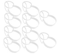 Ciieeo Support de Cache-Oreilles D’Hiver Pliable en Plastique Transparent 10 Pièces Cadre Léger et Confortable Accessoire DIY pour Protection Auditive Adapté aux Activités