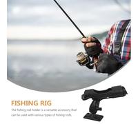 Ciieeo Support de Canne à Pêche Réglable 360° avec Pince Portable 350 G Compatible Multi-Bâtons pour Pêche en Bateau Rivière et Bord de Mer