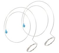 Ciieeo Support de Loupe Tête Réglable Cercle en Fil d'acier, Lot de 2 Pièces, Accessoire pour Réparation de Montres et Travail de Précision, Porte-loupe Pratique pour Couleur Aléatoire