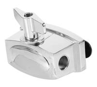 Ciieeo Support de Montage Tom Basse en Alliage Argenté Accessoire Batterie Robuste pour Pied de Tom Compatible Caisse Claire Fixation Stable pour Instrument de Musique Installation