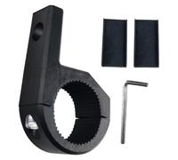 Ciieeo Support de Phare Moto en Abs Noir, Fixation Facile sur Guidon et Tubes, Anti-Vibration pour Accessoires Éclairage LED sur VTT et Motos