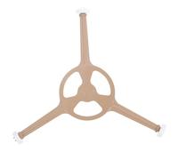 Ciieeo Support de Plateau Tournant pour Micro-ondes Bras Triple en Pvc Marron, Pièce de Rechange Pratique pour Plateau en Verre, Rouleau à Anneau Robuste pour Four à Micro-ondes