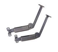 Ciieeo Support de Ressort D'armoire en Métal Solide Argenté, Bras à Ressort Facile à Installer, 2pcs pour Boîte en Bois ou Tabouret de Canapé