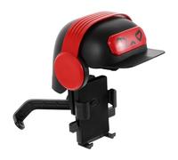 Ciieeo Support de Téléphone pour Moto avec Mini Casque Pare-Soleil, Angle | Plastique Léger et Compact, Installation Simple, Usage sur Scooter Électrique et Atv, Design Polyvalent