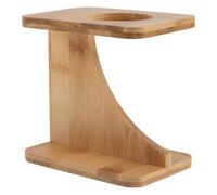 Ciieeo Support en Bois pour Corne à Boire Viking Porte-Bière Médiéval Stable et Décoratif Râtelier en Corne de Bœuf Naturel pour Décoration Intérieure et Fêtes Unique