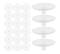 Ciieeo Support Flottant Hydroponique en Plastique 70 Mm, Lot de 40 Inserts pour Vase à Fleurs Réutilisables, Base Flottante Transparente pour Jardin Aquatique et Centres de Table