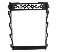 Ciieeo Support Mural Pour Sabre Laser 4 Couches En Bois Massif, Organisateur Polyvalent Pour Rangement D’armes, Présentoir Mural D’exposition Pour Collections, Usage Intérieur, Rangement Arts Martiaux