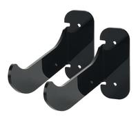 Ciieeo Support Mural Rack de Rangement en Acrylique Noir pour Tapis de Yoga 2pcs Solide et Stable pour Équipement de Fitness à Domicile ou Salle de Sport