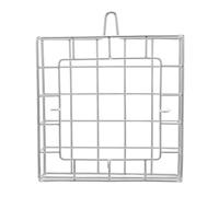 Ciieeo Support Mural Suspendu pour Plantes Épiphytes en Acier Inoxydable 304, Jardinière Murale 20x20x4 Cm Kit Fixation, Panier Métallique pour Orchidées et Fougères Intérieur Extérieur