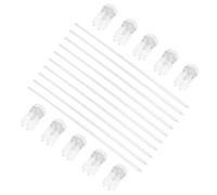 Ciieeo Support Solide pour Orchidées pour Plantes Clips Acrylique Piquet de Flexible, Installation Facile et Jardin et Fleurs comme Roses
