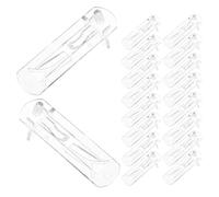 Ciieeo Supports D’Étagère en Plastique Autobloquants 40 Pcs 5 X 20 MM, Clips de Fixation pour Placard, Supports Robustes pour Meubles Cuisine et Salle de Bain, Accessoires Pratiques pour