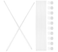 Ciieeo Supports pour Plantes en Acrylique Flexibles et Solide Clips pour Orchidées, Installation Facile, Tuteurs Stables pour Jardin, Favorisant la Croissance des Plantes