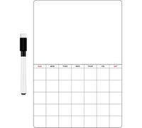 Ciieeo Tableau Blanc Magnétique A5 Effaçable à Sec, 2 Ensembles Stylo Blanc, Planning Hebdomadaire Réutilisable pour Réfrigérateur, Organiseur de Tâches et Rappel Familial, Bureau