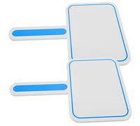 Ciieeo Tableau Blanc Portable Effaçable à Sec Lot de 2 Panneaux de Notation pour Votes et Scores Poignée Facile à Saisir Écriture Ardoise Blanche Utilisation pour Juges et Événements