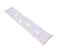 Ciieeo Tableau de Croissance Mural Règle de Hauteur Lavande pour Garçon et Filles en Bois et Toile Impression Claire, Décoration Murale pour Chambre Bébé ou Garçon et Filles