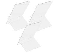 Ciieeo Tableaux Mémo Design Simple et Élégant en Acrylique Transparent Lot de 3 Facile à Écrire, Pratique pour Bureau et École pour Étudiants