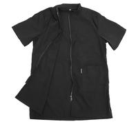 Ciieeo Tablier de Toilettage Imperméable en Nylon Noir Taille L Blouse Professionnelle Anti-Statique pour Esthéticienne Animalière Vêtements de Toilettage pour Chien et Chat Usage en