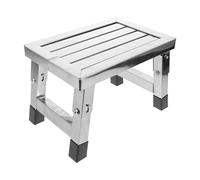 Ciieeo Tabouret Pliant en Acier Inoxydable 28X19X19 CM Petit Marchepied Portable Multifonction pour Salle de Bain la Cuisine et Activités de Plein Air Tabouret de Toilette Adulte