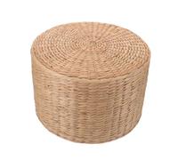 Ciieeo Tabouret Pouf Tressé en Herbe Léger et Facile à Déplacer pour Garçon et Filles, pour Jardin et Espace Extérieur Design Adorable Marron
