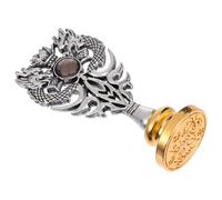 Ciieeo Tampon à Cire Laquée Métallique Vintage, Sceau de Cire Manuel en Alliage, Format Unique, pour Décoration D’enveloppes, Invitations et Scrapbooking, Présent Noël et Fêtes