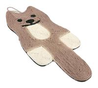 Ciieeo Tapis à Griffer en Sisal Suspendu pour Chat Lanière, Coussin Robuste en Sisal Naturel, Taille Moyenne, Accessoire Intérieur Multifonction pour Griffades et Jeu, Adapté à Tous