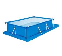 Ciieeo Tapis de Sol pour Piscine Bâche de Sol Toile PE Bleu Antidérapant pour Piscine Facile à Ranger 116,14x81,10 Po