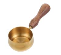 Ciieeo Tasse à Expresso en Acier Inoxydable 110ml avec Poignée en Bois Créative et Bec Verseur, Accessoire Multifonction pour Maison et Bureau