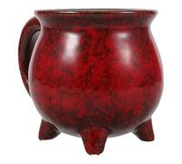 Ciieeo Tasse Céramique Forme de Rouge pour Halloween Mug avec Glaçure Mini Bol à Soupe Mug à Potion Original pour Café et Thé Cadeau Fête et Déco
