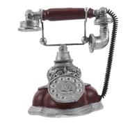 Ciieeo Téléphone Vintage Résine avec Cadran Décoration Intérieure Rétro pour Étagère ou Salon Figurine Téléphone Décoratif pour Meuble