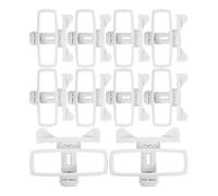 Ciieeo Tendeur de Câble Isolant pour Clôture Électrique en Abs Blanc, 10 Pièces, Résistance Renforcée pour Sécuriser Le Bétail Jardin et Ferme