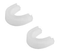 Ciieeo Tête de Brosse à Dents Compatible de U 2pcs en Silicone Blanc Flexible et Facile à Nettoyer Brosse à Dents Électrique