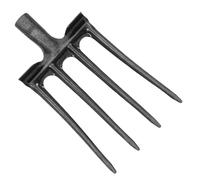 Ciieeo Tête de Fourche en Métal à Quatre Dents pour Bêchage et Désherbage, Outil de Jardinage pour Travail Manuel du Sol et Entretien des Étables