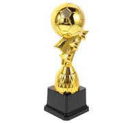 Ciieeo Trophée Football Plastique Doré 1 Pièce, Coupe Récompense Ligue pour Cérémonie Sportive, Prix Équipe Football, Trophée Ballon pour Concours et Célébration Réutilisable