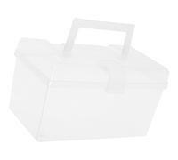 Ciieeo Trousse de Portable Taille S Boîte à Pharmacie en Plastique Transparent Organisateur de Rangement pour Remède Fermeture à Boucle pour Usage Domestique et Transport