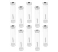 Ciieeo Tube à Insectes et Ventilation avec Couvercle Facile à Utiliser 10 Ensembles Transparent en Plastique Lumineux pour Observation de Papillons et Insectes en Camping et Recherche