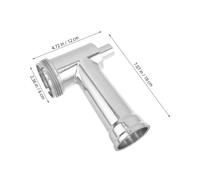 Ciieeo Tube Alliage Aluminium pour Hachoir à Viande Électrique Accessoire Polyvalent pour Moulin à Viande Préparation de Saucisses et Mixeur Alimentaire Silencieux