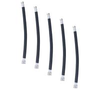 Ciieeo Tuyau de Pompe à Vélo Noir 5 Pièces - Tube D'extension Flexible en Alliage, Raccord Étanche pour Gonfleur Pneumatique, Accessoire pour Rallonge Valve Pneu et Pompe Électrique Vélo