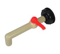 Ciieeo Valve Angle pour Réservoir IBC Robinet Fileté Raccord Rapide pour Tuyau Irrigation Extérieure et Collecte Eau de Pluie