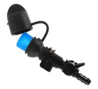 Ciieeo Valve de Poche à Eau Connecteur de Poche D'hydratation Embout Coudé 8mm Noir en Silicone, TPE et Pom, Capuchon Étanche, Démontable, Léger, pour Cyclisme et Activités de Plein Air