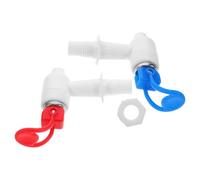Ciieeo Vanne de Fontaine à Eau en Plastique Valve à Bouton-Poussoir pour Distributeur d'Eau Chaude et Froide Ensemble de Robinetterie Réutilisable Valve Anti-Fuite Compatible
